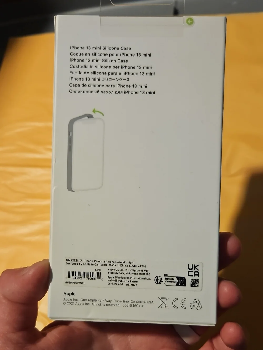 APPLE IPHONE 13 MINI SILICONE CASE: MIDNIGHT (NAVY): NEW IN BOX